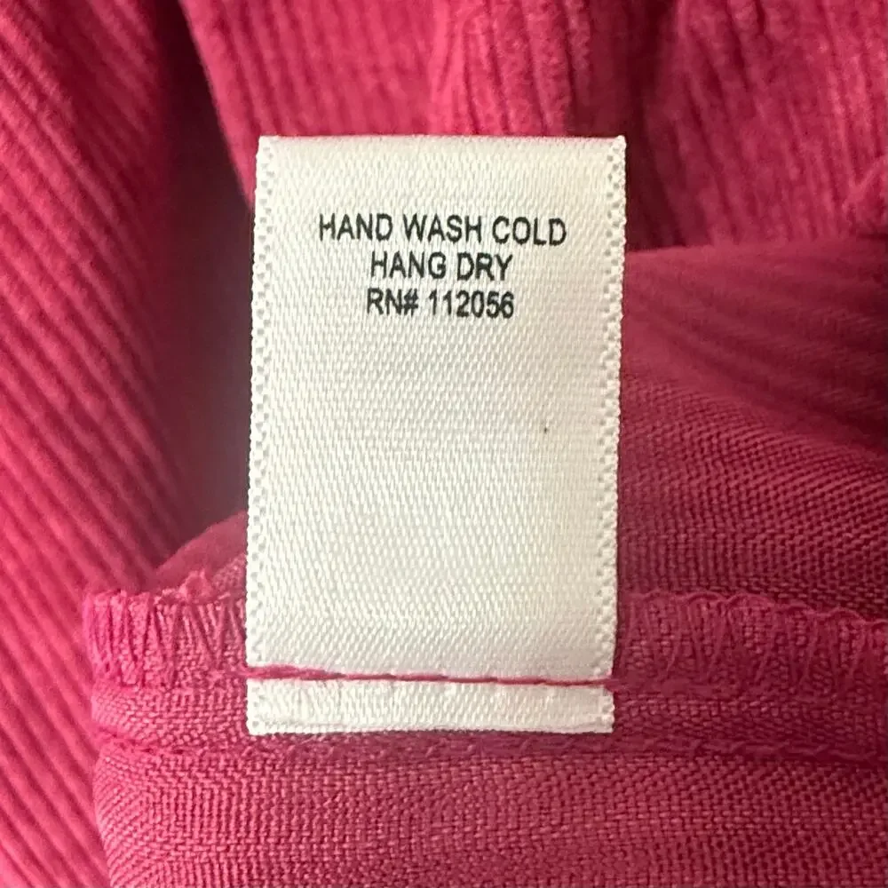 NWOT Zenana Outfitters Magenta Corduroy Overall Pocket Sleeveless Dress Size XL - Picture 11 of 13